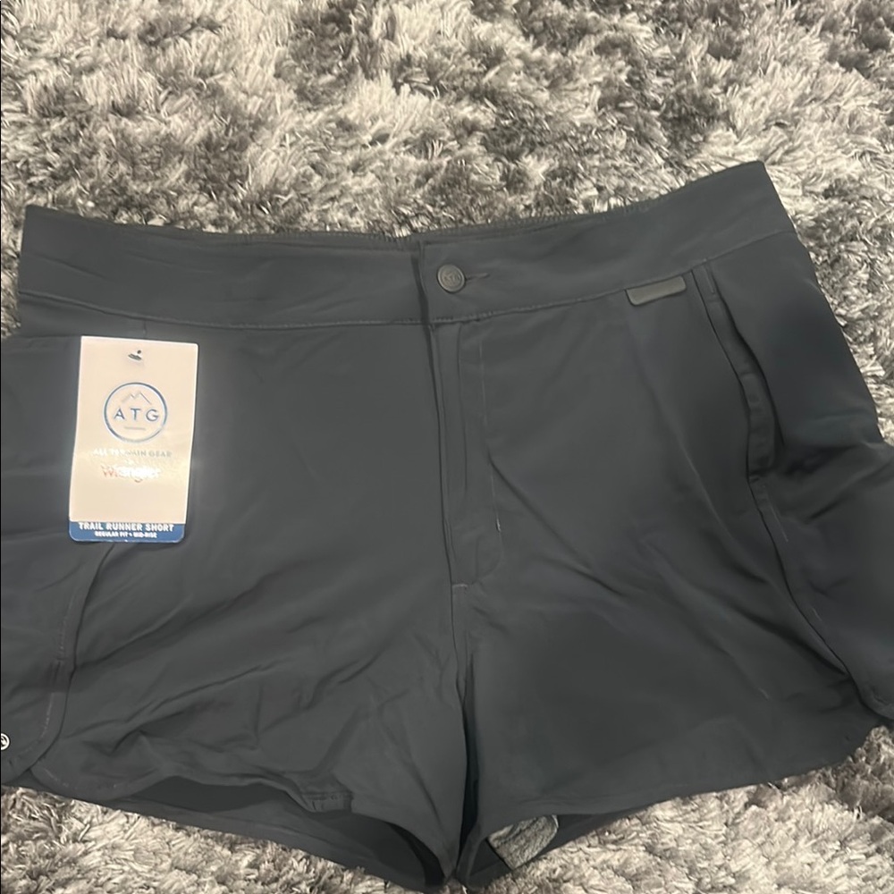 ATG by Wrangler Black Running  Shorts